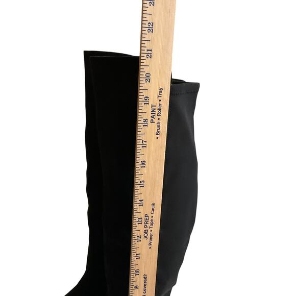 Unisa Boots Women's 7M Black Over The Knee Tall Riding Pull On Fabric Stretch - Picture 13 of 15